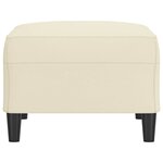 vidaXL Repose-pied Crème 70x55x41 cm Similicuir