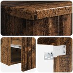vidaXL Meuble de lavabo mural Bois ancien 49 x 44 5 x 66 cm