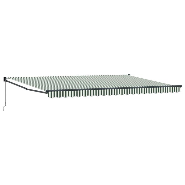 vidaXL Auvent rétractable Vert 500 × 300 cm