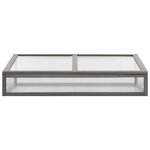 vidaXL Lit surélevé avec serre 110x54x120 cm Bois de sapin massif