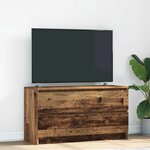 vidaXL Meuble TV vieux bois 100x35x54 cm bois d'ingénierie