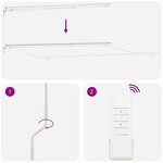 vidaXL Auvent rétractable électrique Rouge et Blanc 400 × 350 cm