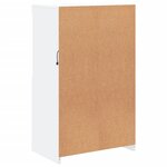 vidaXL Buffet avec lumières LED blanc 60 5x37x100 cm