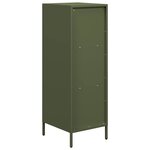vidaXL Buffet vert olive 35x39x103 5 cm acier