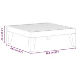 vidaXL Table de jardin 68 5x68 5x24 cm Bois d'acacia massif