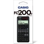 Calculatrice scientifique FC-200V - Ecran 4 lignes - Alimentation solaire - 103 g