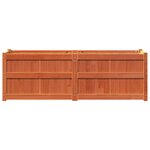 vidaXL Jardinière cire marron 150x50x50 cm bois de pin massif