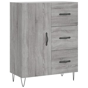 vidaXL Buffet sonoma gris 69 5x34x90 cm bois d'ingénierie