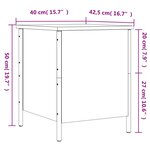 vidaXL Banc de rangement chêne fumé 40x42 5x50 cm bois d'ingénierie