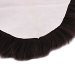 vidaXL Tapis en peau de mouton 60 x 180 cm Marron