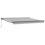 vidaXL Cadre d'auvent Anthracite et blanc 400 × 300 cm