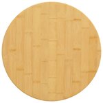 vidaXL Dessus de table Ø40x2 5 cm bambou