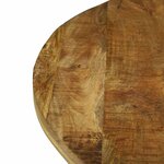 vidaXL Table de salle à manger 160 x 160 x 76 cm bois de manguier brut
