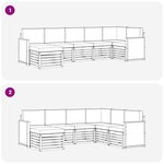 vidaXL Ensemble de canapés d'extérieur 6 pc