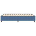 Lit à ressort vidaXL Bleu 120x200 cm en tissu velours côtelé