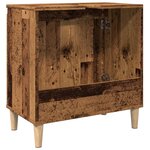 vidaXL Armoire d'évier vieux bois 58x33x60 cm bois d'ingénierie