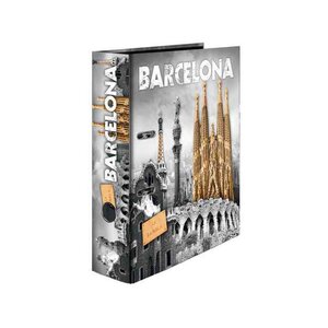 Classeur à Levier Carton A4 Dos de 70 mm Motif Barcelone HERMA