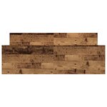 vidaXL Cadre de lit sans matelas vieux bois 120x190 cm bois ingénierie