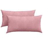 vidaXL Coussins de canapé 2 Pièces Rose 80 x 40 cm