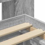 vidaXL Cadre de lit avec rangement Sonoma gris 100 x 200 cm