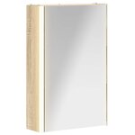 vidaXL Armoire Miroir de Salle de Bain Chêne Sonoma 33 x 11 5 x 50 cm