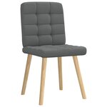 vidaXL Chaises à manger lot de 2 gris foncé tissu