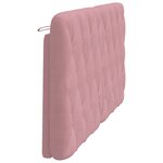 vidaXL Coussin de tête de lit rose 160 cm velours