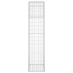 vidaXL Poteau à panier de gabion 40x40x180 cm Fer