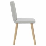 vidaXL Chaises à manger lot de 2 gris nuage tissu