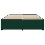 vidaXL Cadre de lit sans matelas vert foncé 200x200 cm velours