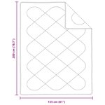 vidaXL Duvet toutes saisons avec oreiller 2 Pièces Blanc Microfibre