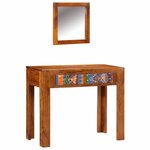vidaXL Table de Toilette Marron 90 x 45 x 75 cm Bois d'acacia massif