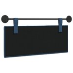 vidaXL Tête de lit suspendue Bleu Tissu