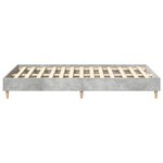 vidaXL Cadre de lit sans matelas gris béton 120x200 cm bois ingénierie