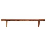 vidaXL Étagères murales 2 Pièces 90x20x18 cm Bois d'acacia massif