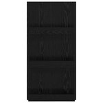 vidaXL Étagère à magazines avec étagère Chêne noir 51 x 11 x 102 cm