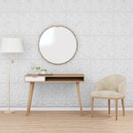 vidaXL Panneaux muraux 48 Pièces blanc 50x50 cm XPS 12 m² améthyste
