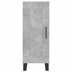vidaXL Buffet Gris béton 34 5x34x90 cm Bois d'ingénierie