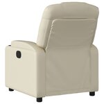 vidaXL Fauteuil inclinable en similicuir crème