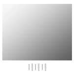 vidaXL Miroir mural sans cadre avec lampes LED Rectangulaire Verre