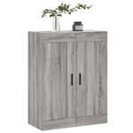 vidaXL Armoire murale sonoma gris 69 5x34x90 cm bois d'ingénierie