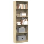 vidaXL Bibliothèque chêne sonoma 60x24x176 cm bois d'ingénierie