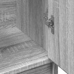 vidaXL Armoire d'évier sonoma gris 63x29x55 cm bois d'ingénierie