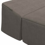 vidaXL Canapé-lit pliable Gris clair 200 x 70 x 15 cm