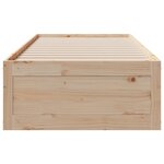 vidaXL Cadre de lit sans matelas avec tiroirs 75x190 cm bois de pin