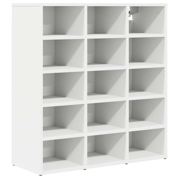 vidaXL Cabinet à chaussures avec étagère Blanc 77 5 x 30 x 83 5 cm