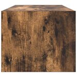 vidaXL Meubles TV 2 Pièces chêne fumé 80x31x25 5 cm bois d'ingénierie