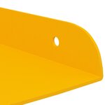 vidaXL Étagère Flottante d'Angle 4 pc Jaune moutarde 30 x 30 x 2 cm