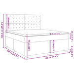 vidaXL Sommier à lattes de lit avec matelas Rose 180x200 cm Velours