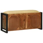 vidaXL Banc Cabinet Multicolore 100x35x50 cm en bois massif récupéré